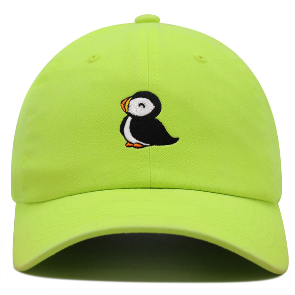 Puffin Premium Dad Hat Embroidered Baseball Cap Cute Bird