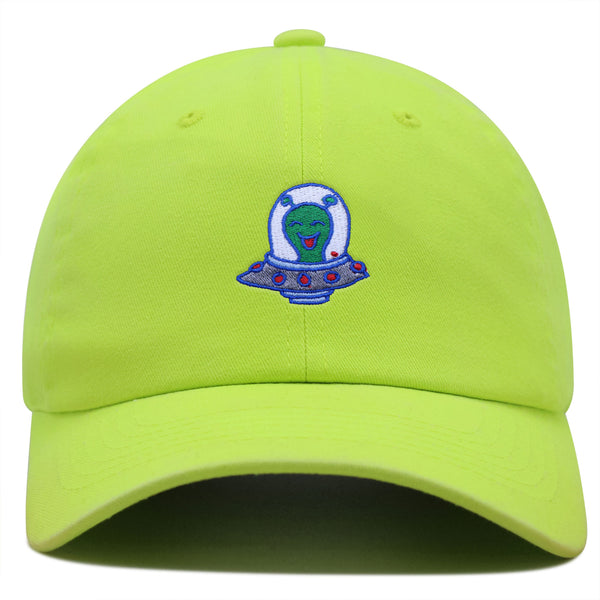 Flying Saucer Premium Dad Hat Embroidered Baseball Cap UFO