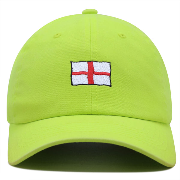 England Flag Premium Dad Hat Embroidered Baseball Cap Fluttering