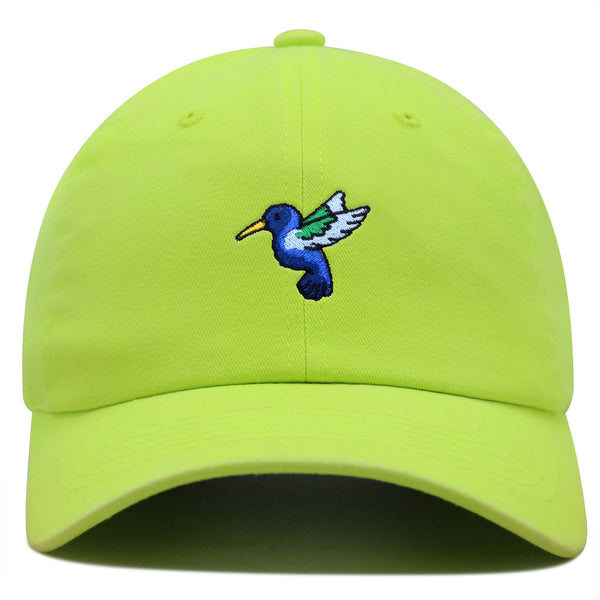 Hummingbird Premium Dad Hat Embroidered Cotton Baseball Cap Cute Bird