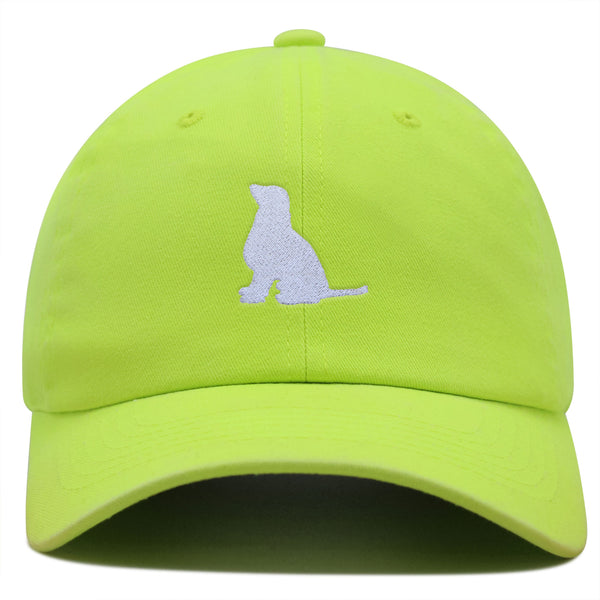 Golden Retriever Silhouette Premium Dad Hat Embroidered Cotton Baseball Cap Outline