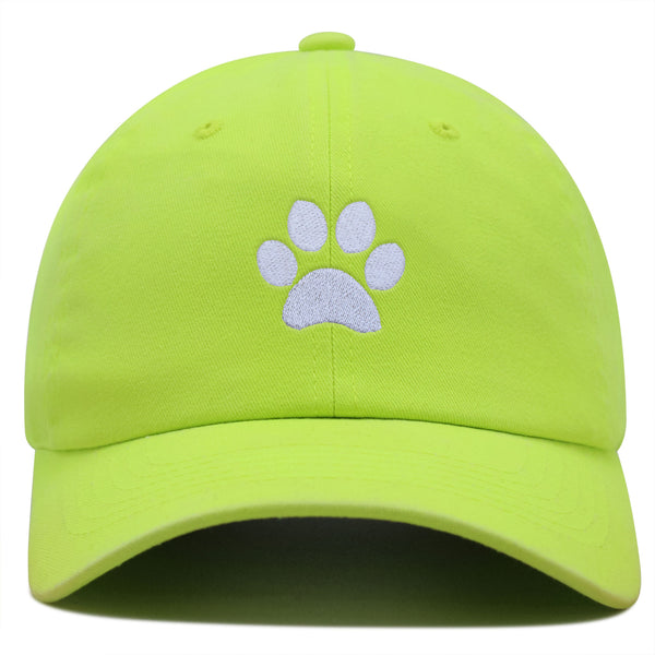 Dog Paw Premium Dad Hat Embroidered Cotton Baseball Cap Cute Puppy