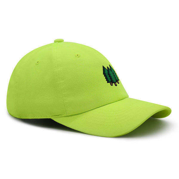 Trees Premium Dad Hat Embroidered Baseball Cap Forest Hiking