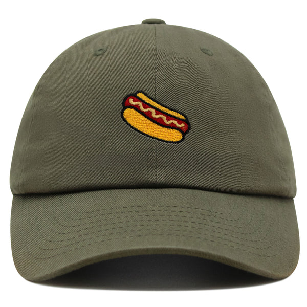 Hotdog Premium Dad Hat Embroidered Baseball Cap Foodie Sausage