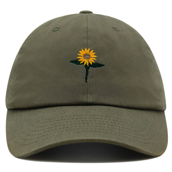 Sun Flower Premium Dad Hat Embroidered Baseball Cap Floral