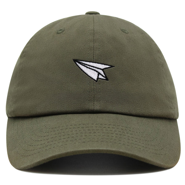 Paper Airplane Premium Dad Hat Embroidered Baseball Cap Plane Sky