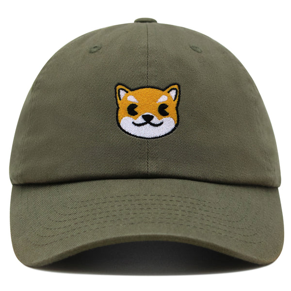 Shiba Premium Dad Hat Embroidered Baseball Cap Dog Puppy