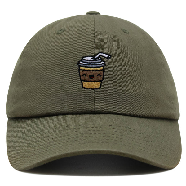 Morning Coffee Premium Dad Hat Embroidered Baseball Cap Latte Americano