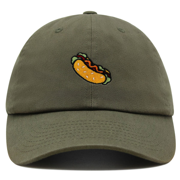 Hot Dog Premium Dad Hat Embroidered Baseball Cap Fast Food