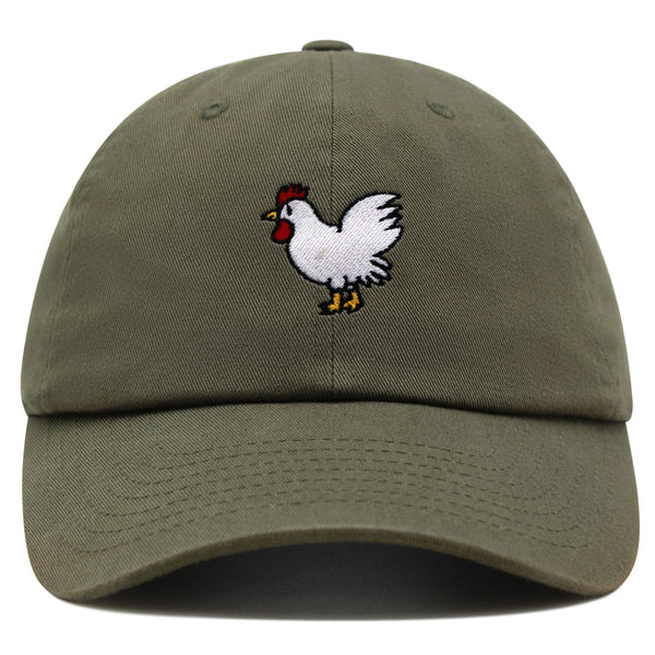 Chicken Premium Dad Hat Embroidered Baseball Cap Chick Fried