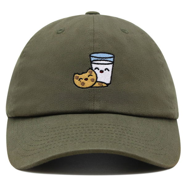 Milk and Cookie Premium Dad Hat Embroidered Baseball Cap Snack