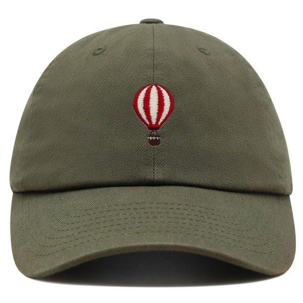 Hot Air Ballon Premium Dad Hat Embroidered Baseball Cap Travel Fly Sky