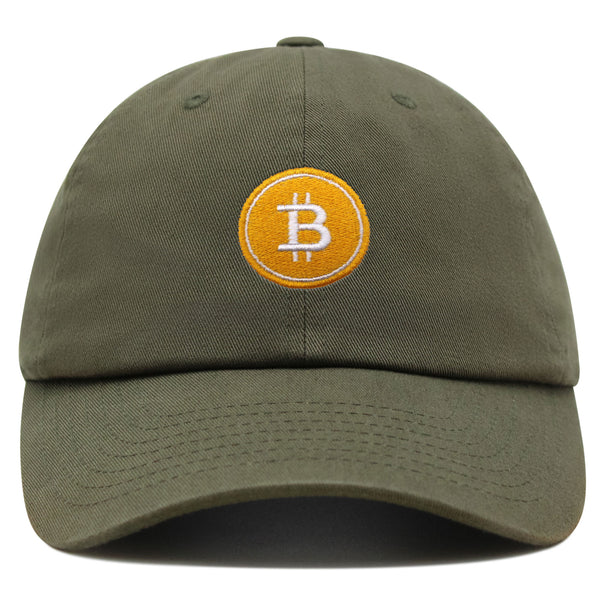 Bitcoin Premium Dad Hat Embroidered Baseball Cap Cryptocurrency Investing