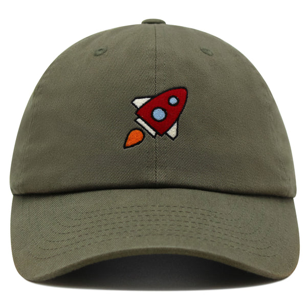 Rocket Premium Dad Hat Embroidered Baseball Cap Space Shuttle