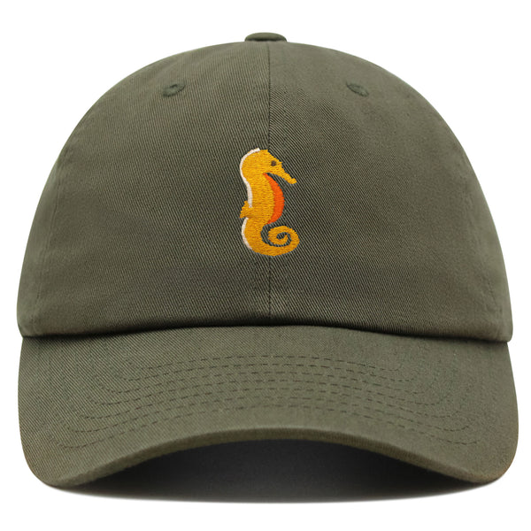 Seahorse Premium Dad Hat Embroidered Baseball Cap Ocean Sea Fish