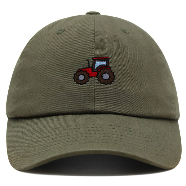 Tractor Premium Dad Hat Embroidered Baseball Cap Construction Farm