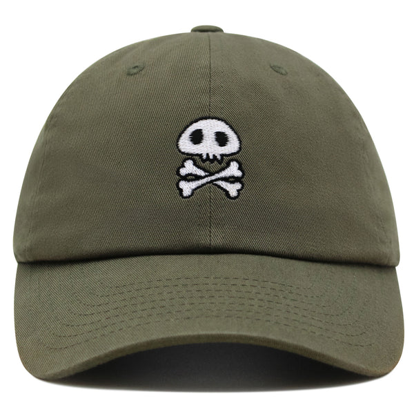 Skull Premium Dad Hat Embroidered Baseball Cap Cute Skull