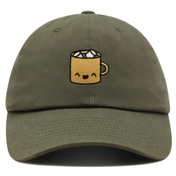 Hot Chocolate Premium Dad Hat Embroidered Baseball Cap Foodie Drink Coffee