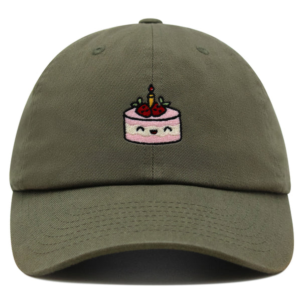 Cake Premium Dad Hat Embroidered Baseball Cap Birthday Foodie