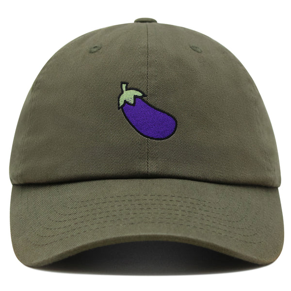 Eggplant Premium Dad Hat Embroidered Baseball Cap Foodie Vegetable