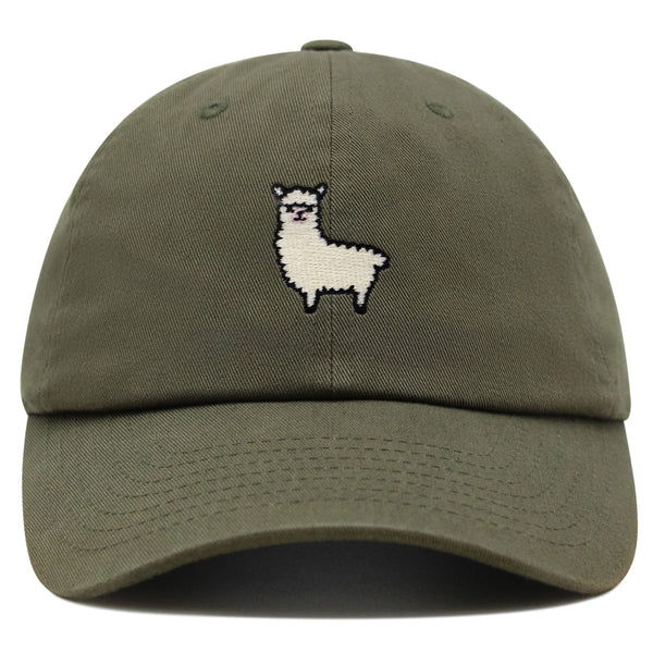 Alpaca Premium Dad Hat Embroidered Baseball Cap Peru Peruvian