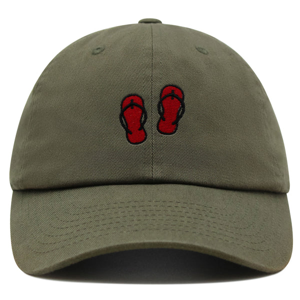 Flip-flops Premium Dad Hat Embroidered Baseball Cap Shoes Beach