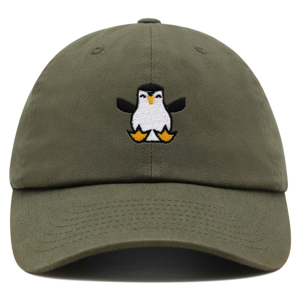 Penguin Premium Dad Hat Embroidered Baseball Cap Snow Animal