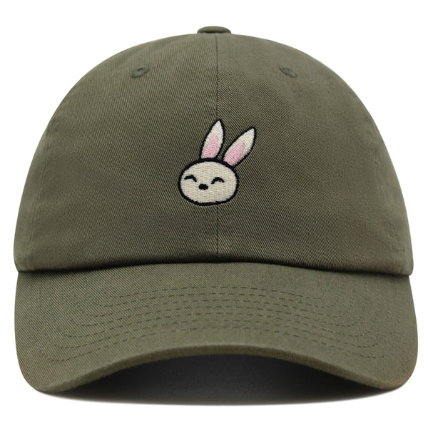 Cute Rabbit Premium Dad Hat Embroidered Baseball Cap Bunny Zoo