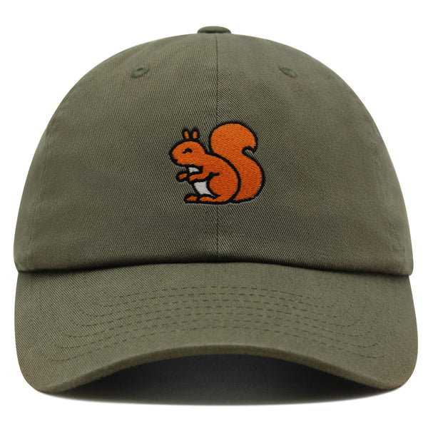 Squirrel Premium Dad Hat Embroidered Baseball Cap Hamster Chipmunks