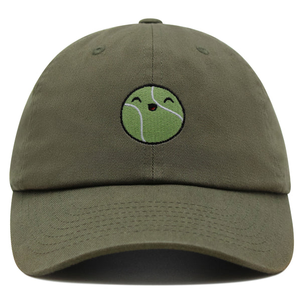 Happy Tennis ball Premium Dad Hat Embroidered Baseball Cap Sports Sharapova