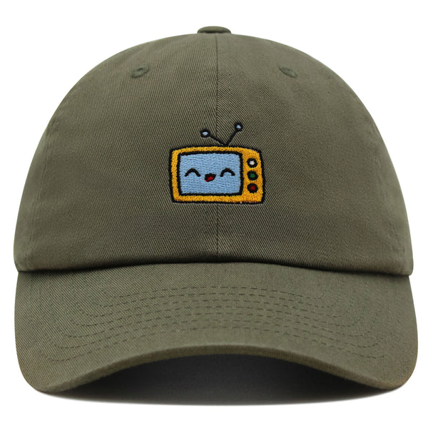 Analog TV Premium Dad Hat Embroidered Baseball Cap Television Retro Analog