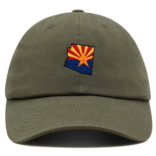 Arizona Flag Premium Dad Hat Embroidered Baseball Cap Arizona Tucson Pheonix