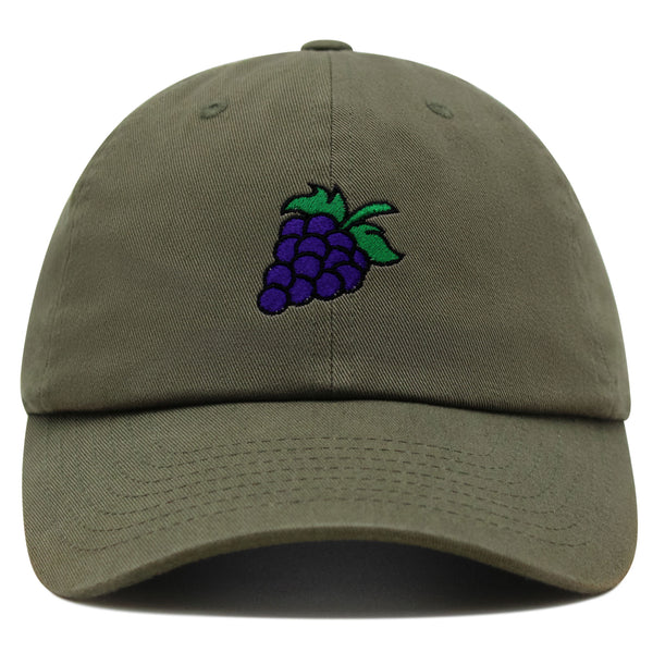 Grape Premium Dad Hat Embroidered Baseball Cap Farm Farmers Vegan