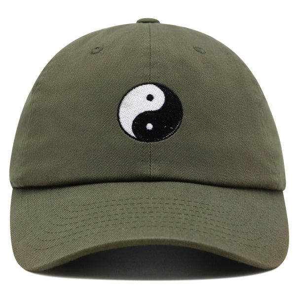 Ying Yang Premium Dad Hat Embroidered Baseball Cap Asian Meditation