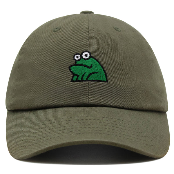 Frog Premium Dad Hat Embroidered Baseball Cap Funny