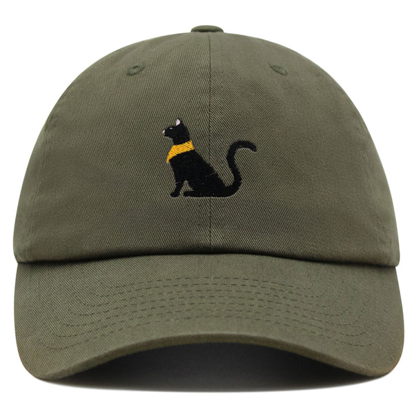 Black Egyptian Cat Premium Dad Hat Embroidered Baseball Cap Kitty