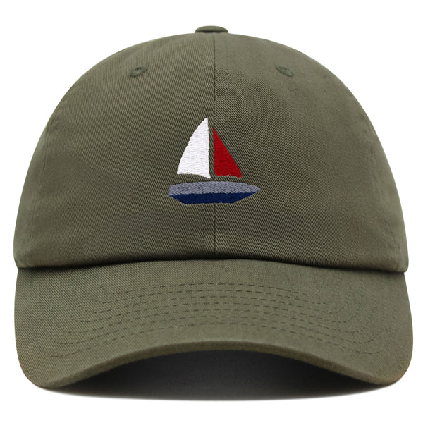 Cute Boat Premium Dad Hat Embroidered Baseball Cap Sailor Ocean