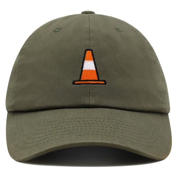 Safety Cone Premium Dad Hat Embroidered Baseball Cap Construction