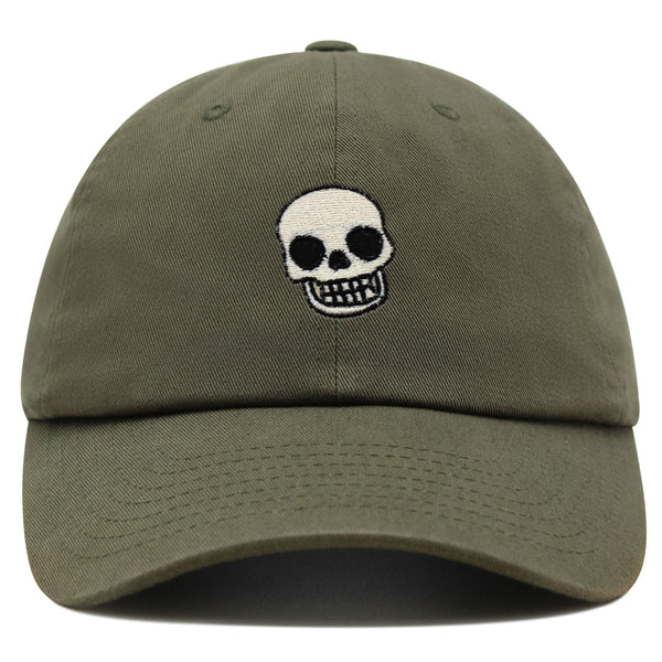 Skull Premium Dad Hat Embroidered Baseball Cap Girly Halloween