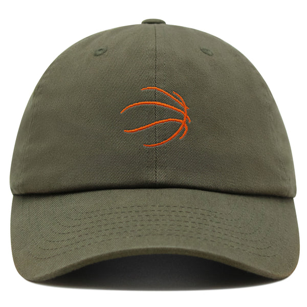 Basketball Silhouette Premium Dad Hat Embroidered Baseball Cap Sports Ball