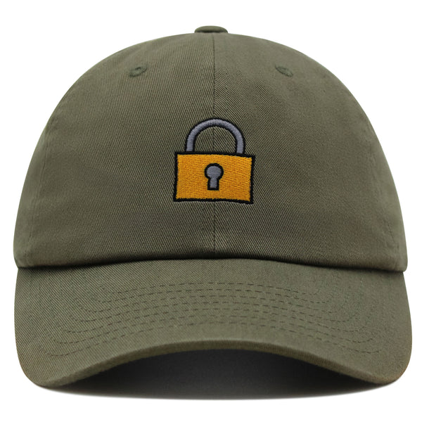 Lock Premium Dad Hat Embroidered Baseball Cap Gate Logo