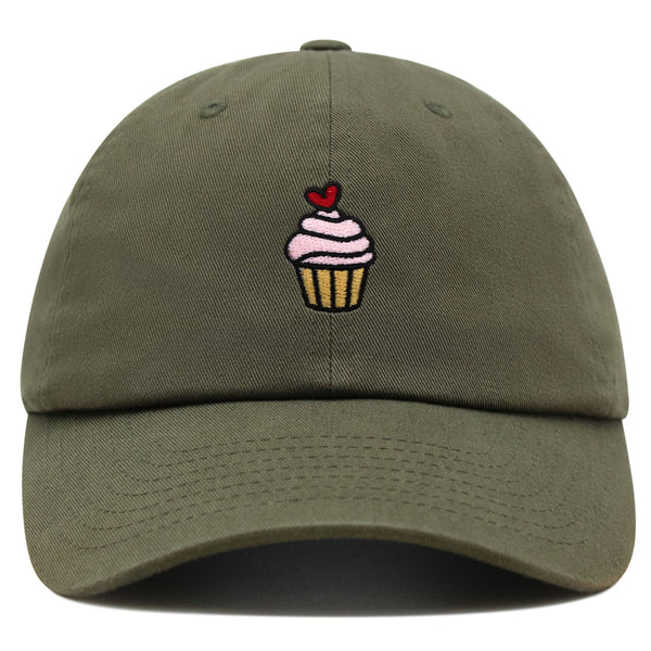 Pink Muffin Premium Dad Hat Embroidered Baseball Cap Cupcakes Snack