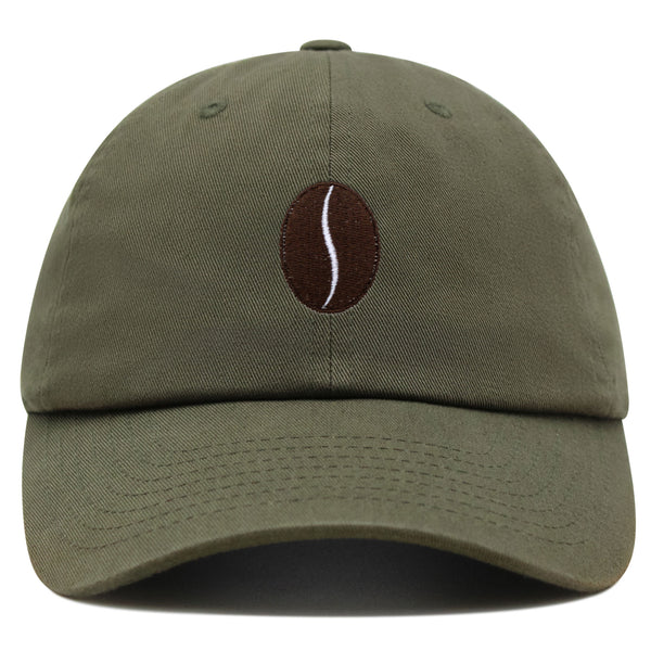 Coffee Bean Premium Dad Hat Embroidered Baseball Cap Caffeine Cafe