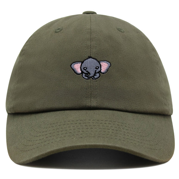 Elephant Premium Dad Hat Embroidered Baseball Cap Wild Cute