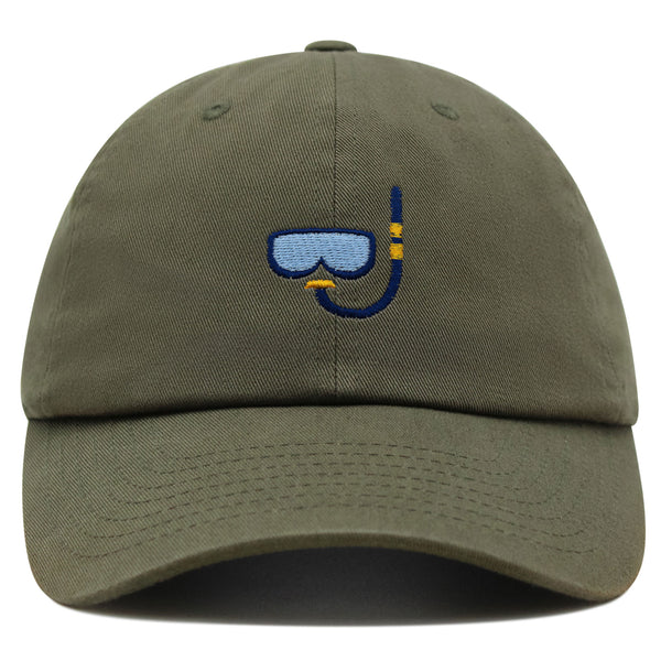 Snorkel Premium Dad Hat Embroidered Baseball Cap Diving Ocean