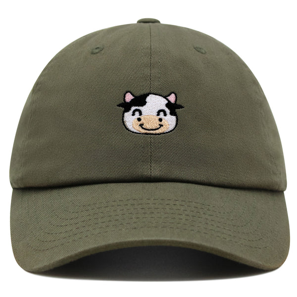 Cow Premium Dad Hat Embroidered Baseball Cap Milk Animal