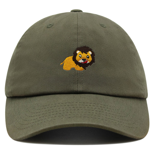 Lion Premium Dad Hat Embroidered Baseball Cap Zoo King