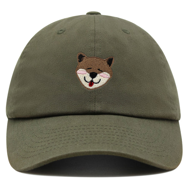 Shiba Premium Dad Hat Embroidered Baseball Cap Dog Puppy