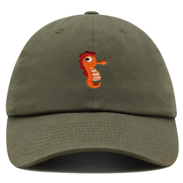 Sea Horse Premium Dad Hat Embroidered Baseball Cap Ocean Fish