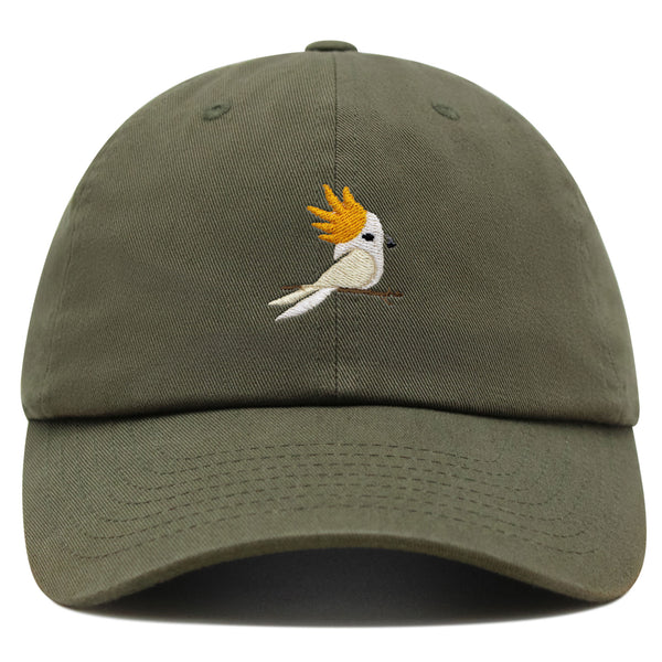 Cockatoo Premium Dad Hat Embroidered Baseball Cap Parrot Bird